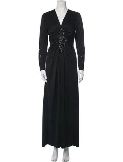 Pre-owned Vintage - Unbranded Vintage Long Dress In Black