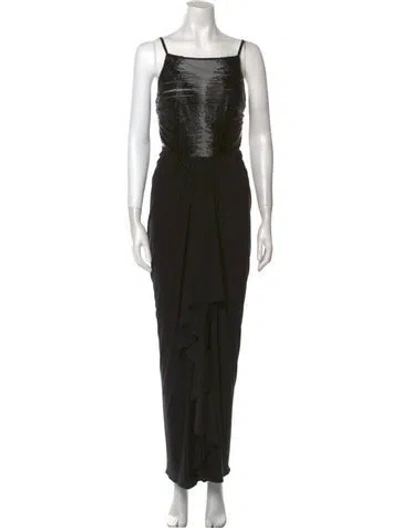 Pre-owned Vintage - Unbranded Vintage Long Dress In Black