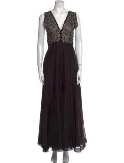 Pre-owned Vintage - Unbranded Vintage Long Dress In Black