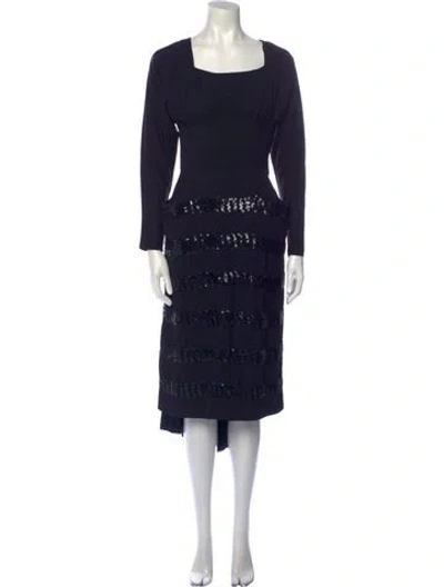 Pre-owned Vintage - Unbranded Vintage Long Dress In Black