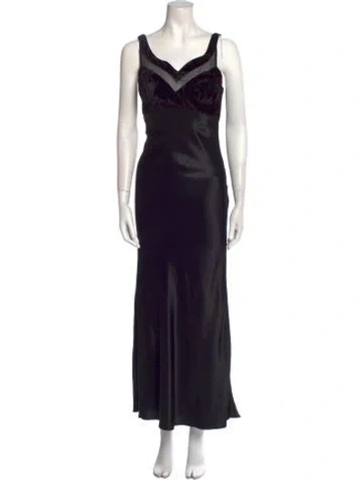 Pre-owned Vintage - Unbranded Vintage Long Dress In Black