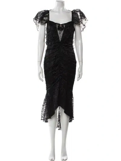 Pre-owned Vintage - Unbranded Vintage Long Dress In Black