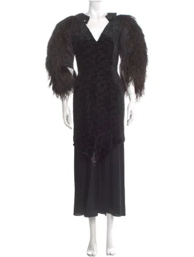 Pre-owned Vintage - Unbranded Vintage Long Dress In Black