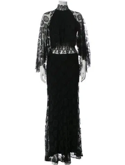 Pre-owned Vintage - Unbranded Vintage Long Dress In Black