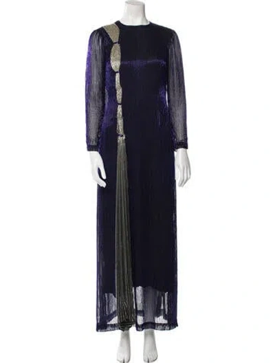 Pre-owned Vintage - Unbranded Vintage Long Dress In Blue