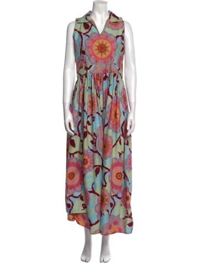 Pre-owned Vintage - Unbranded Vintage Long Dress In Blue