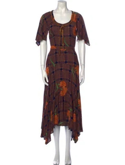 Pre-owned Vintage - Unbranded Vintage Long Dress In Blue