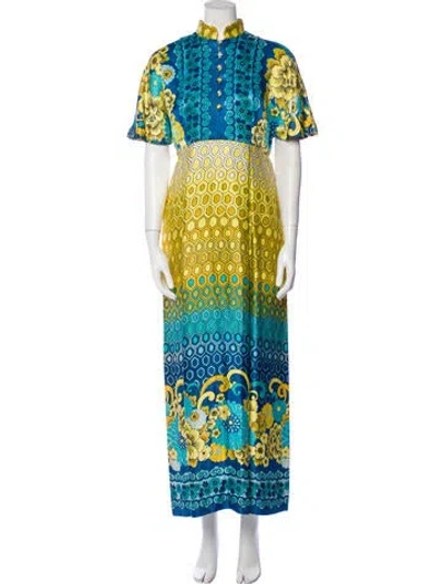 Pre-owned Vintage - Unbranded Vintage Long Dress In Blue