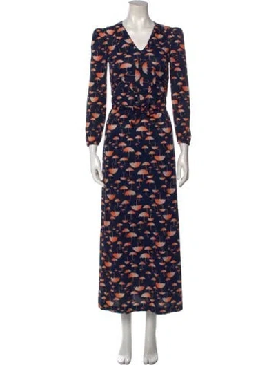 Pre-owned Vintage - Unbranded Vintage Long Dress In Blue