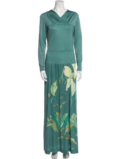 Pre-owned Vintage - Unbranded Vintage Long Dress In Blue