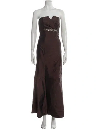 Pre-owned Vintage - Unbranded Vintage Long Dress In Brown