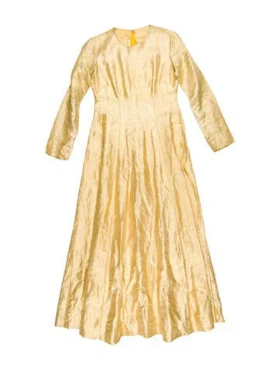 Pre-owned Vintage - Unbranded Vintage Long Dress In Gold