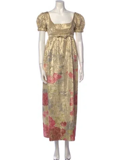 Pre-owned Vintage - Unbranded Vintage Long Dress In Gold