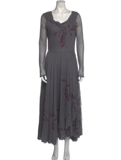 Pre-owned Vintage - Unbranded Vintage Long Dress In Gray