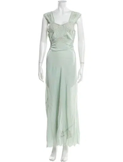 Pre-owned Vintage - Unbranded Vintage Long Dress In Green