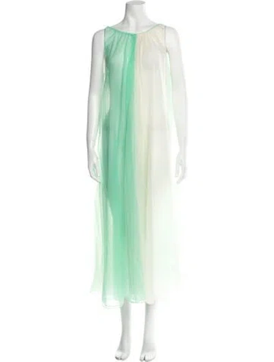 Pre-owned Vintage - Unbranded Vintage Long Dress In Green