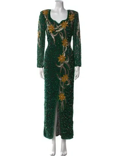 Pre-owned Vintage - Unbranded Vintage Long Dress In Green