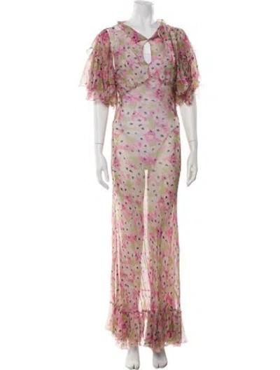 Pre-owned Vintage - Unbranded Vintage Long Dress In Multi