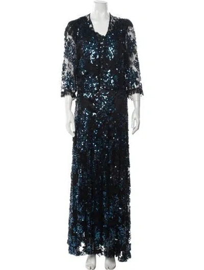 Pre-owned Vintage - Unbranded Vintage Long Dress In Multi