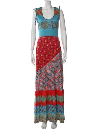 Pre-owned Vintage - Unbranded Vintage Long Dress In Multi