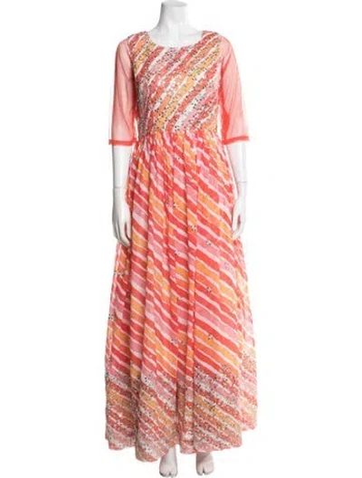 Pre-owned Vintage - Unbranded Vintage Long Dress In Multi
