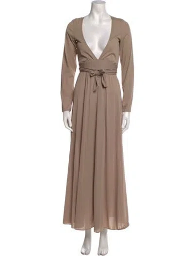 Pre-owned Vintage - Unbranded Vintage Long Dress In Neutral