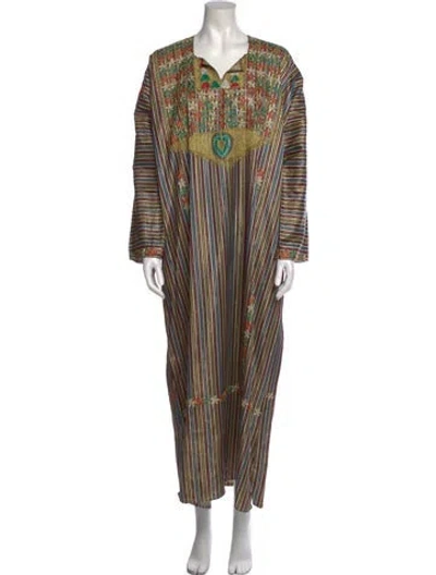 Pre-owned Vintage - Unbranded Vintage Long Dress In Neutral