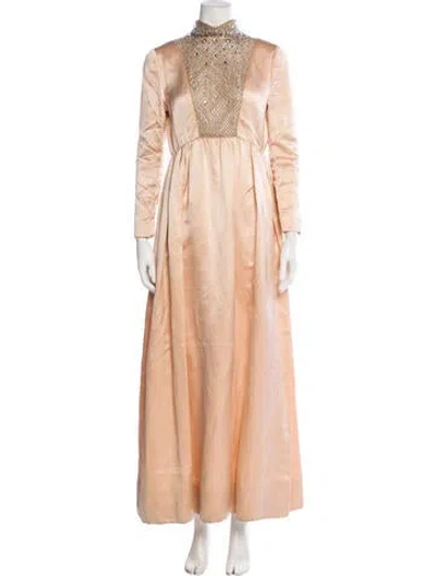 Pre-owned Vintage - Unbranded Vintage Long Dress In Neutral