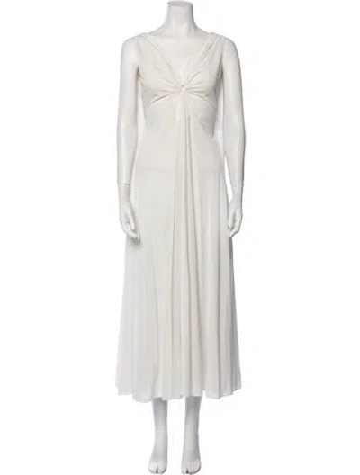 Pre-owned Vintage - Unbranded Vintage Long Dress In Neutral