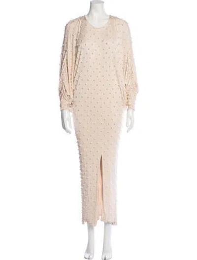 Pre-owned Vintage - Unbranded Vintage Long Dress In Neutral