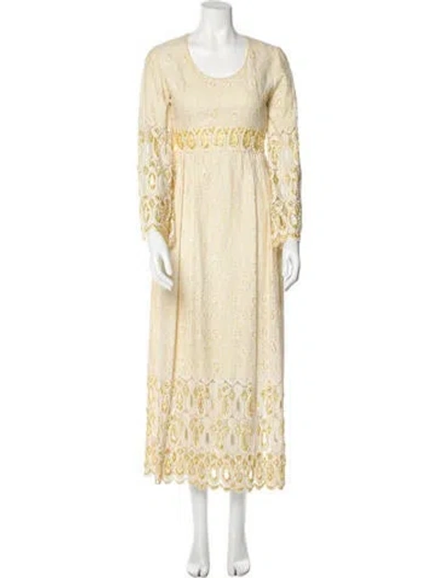 Pre-owned Vintage - Unbranded Vintage Long Dress In Neutral