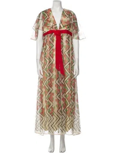 Pre-owned Vintage - Unbranded Vintage Long Dress In Neutral