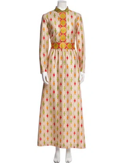 Pre-owned Vintage - Unbranded Vintage Long Dress In Neutral