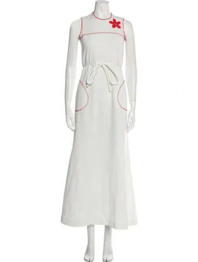 Pre-owned Vintage - Unbranded Vintage Long Dress In Neutral
