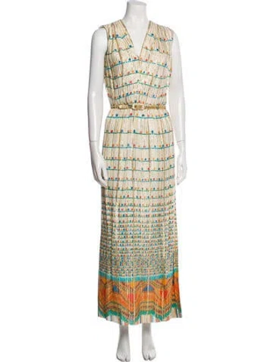 Pre-owned Vintage - Unbranded Vintage Long Dress In Neutral