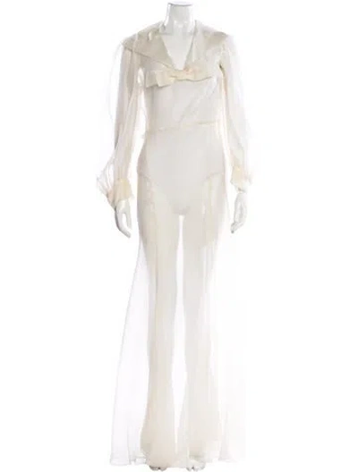 Pre-owned Vintage - Unbranded Vintage Long Dress In Neutral