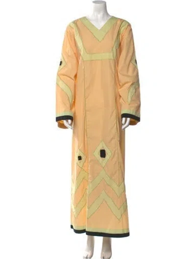 Pre-owned Vintage - Unbranded Vintage Long Dress In Orange