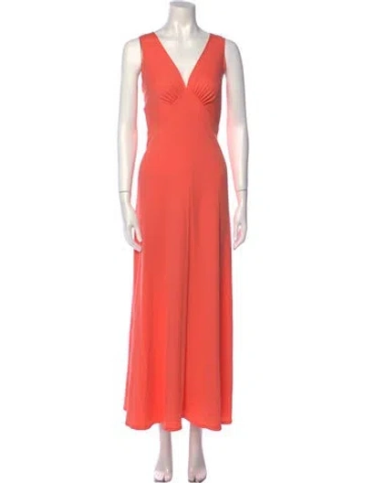 Pre-owned Vintage - Unbranded Vintage Long Dress In Orange