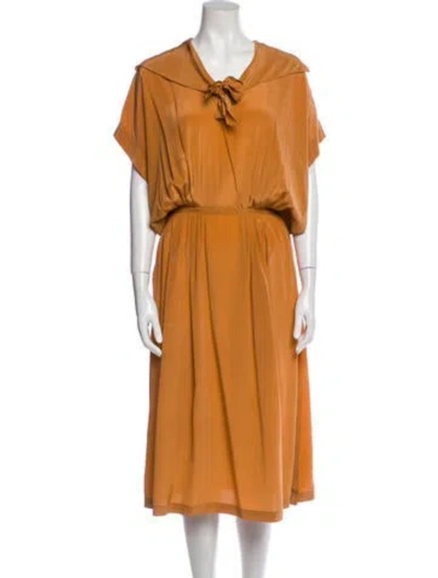 Pre-owned Vintage - Unbranded Vintage Long Dress In Orange