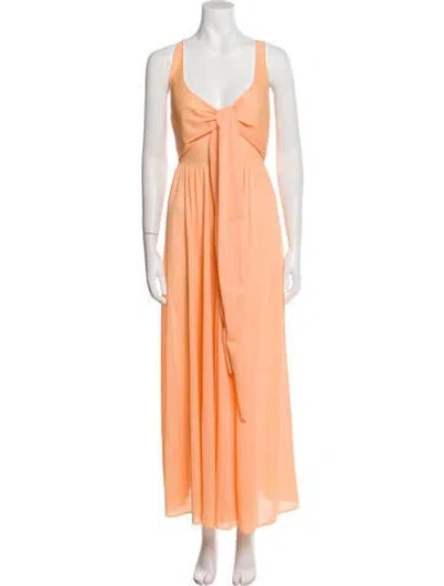 Pre-owned Vintage - Unbranded Vintage Long Dress In Orange