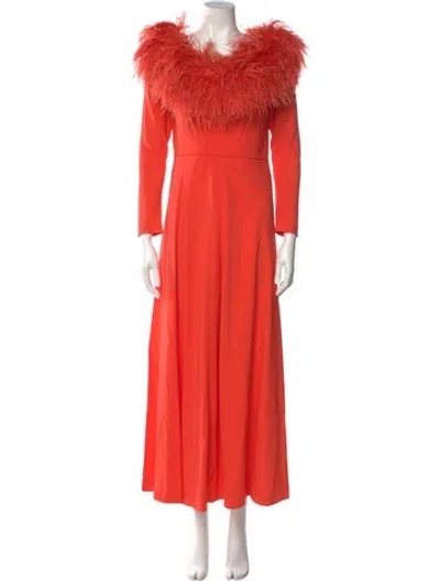 Pre-owned Vintage - Unbranded Vintage Long Dress In Orange