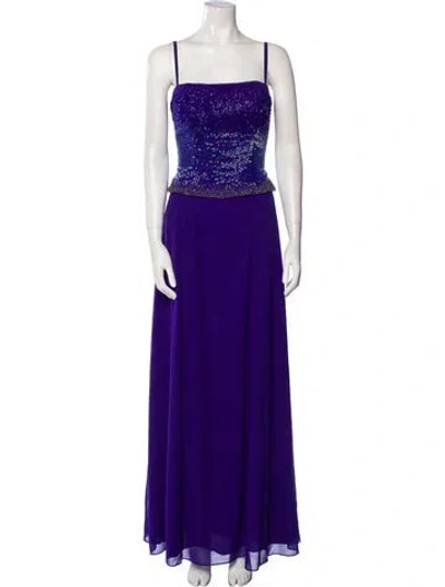 Pre-owned Vintage - Unbranded Vintage Long Dress In Purple
