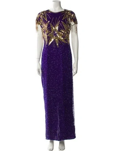 Pre-owned Vintage - Unbranded Vintage Long Dress In Purple