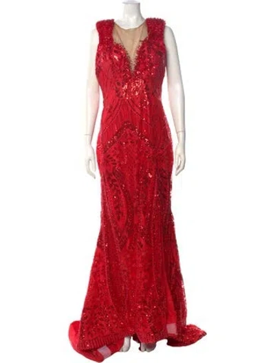 Pre-owned Vintage - Unbranded Vintage Long Dress In Red