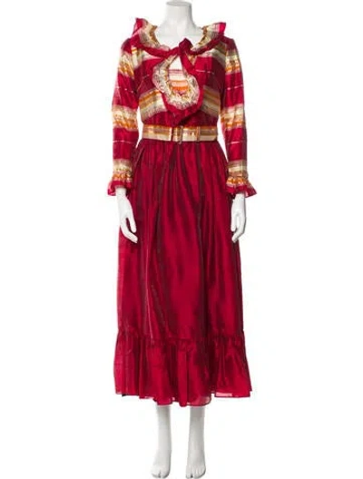 Pre-owned Vintage - Unbranded Vintage Long Dress In Red