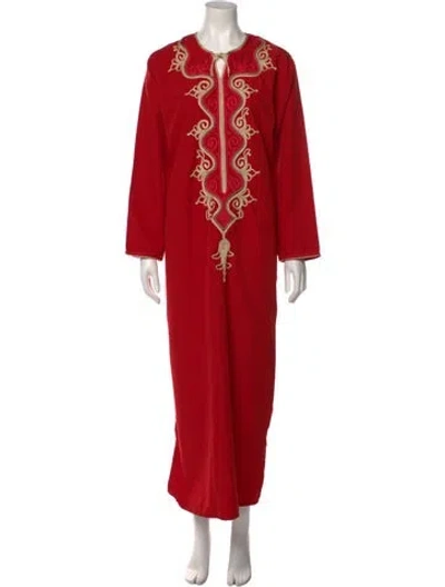Pre-owned Vintage - Unbranded Vintage Long Dress In Red