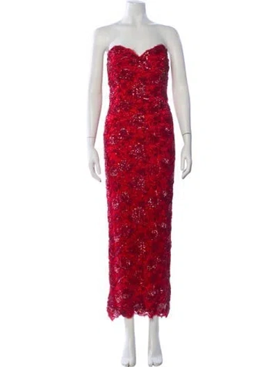 Pre-owned Vintage - Unbranded Vintage Long Dress In Red