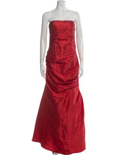 Pre-owned Vintage - Unbranded Vintage Long Dress In Red