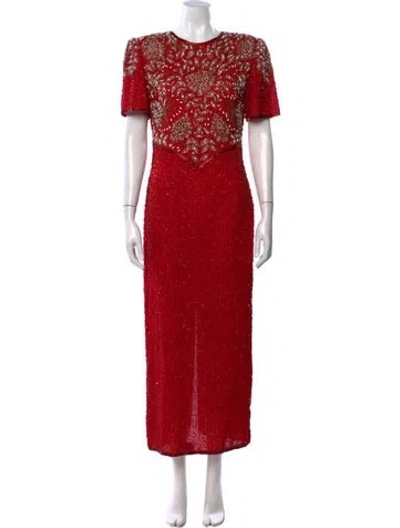 Pre-owned Vintage - Unbranded Vintage Long Dress In Red