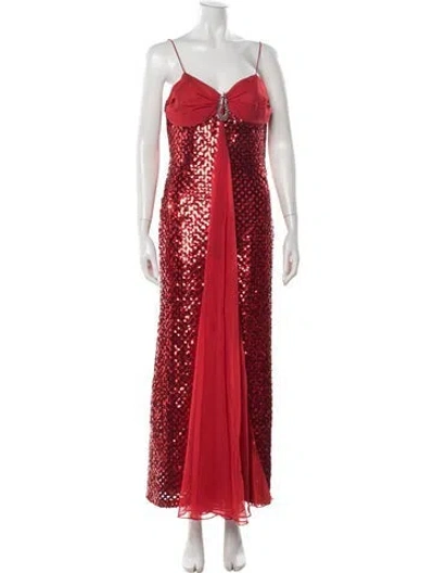 Pre-owned Vintage - Unbranded Vintage Long Dress In Red